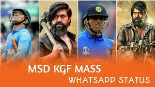 Mahendra singh dhoni kgf mass whatsapp status in tamil