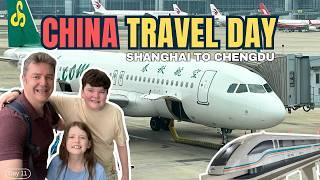 CHINA TRAVEL DAY - SHANGHAI TO CHENGDU by MAGLEV and FLYING China Southern Airlines