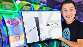We WON a PlayStation 5 from the Arcade!