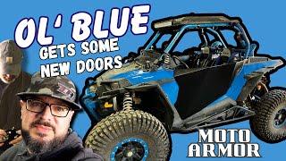 Ol' Blue Gets Some New Doors RZR XP 1000 - Moto Armor Doors Install