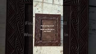 Would you like this in your home? #fyp #frame #carving #hawaii #koaframe