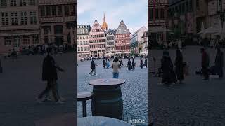 Drinking a pint of beer in Frankfurt Rathausplatz #shorts