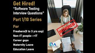 "Get Hired" Part 1/10|FASTQA|Manual and Automation Testing Interview Questions