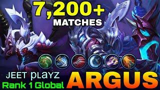 7,200+ Matches Argus No Boots Build - Top 1 Global Argus by ᴊᴇᴇᴛ pʟaʏz - Mobile Legends