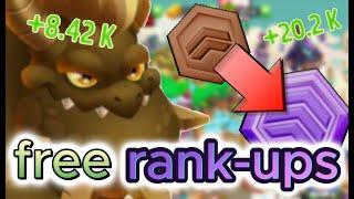 HOW to get FREE and INFINITE rank-ups!!!-dragon city #3