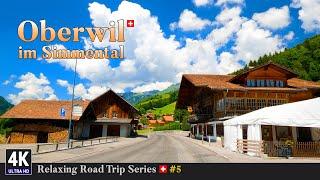 Relaxing Road Trip Series in Switzerland  Ep#5 - Epic View From Spiez To Oberwil im Simmental BERN