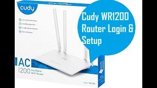 Cudy WR1200 Dual Band Wireless router login and setup