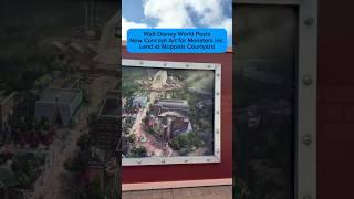 New Concept Art for Monsters Inc. Land on Muppets Courtyard Construction Walls
