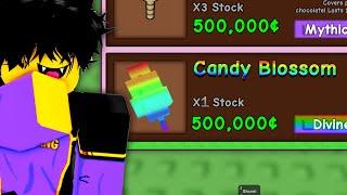 Starting Over Using Only One RAINBOW CANDY BLOSSOM SEED In Grow A Garden..