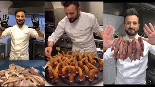 Calamari and shrimp show by FARUK CHEF   #farukchef