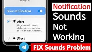 FIX telegram notification sound problem | telegram notification sound not working 2024