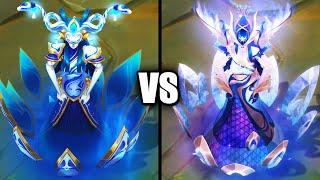 Porcelain Lissandra vs Prestige Porcelain Lissandra Skins Comparison (League of Legends)