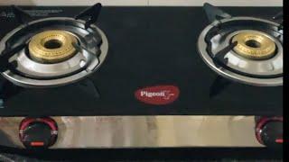 pigeon Pearl Glass Top 2 Burner Gas Stove Unboxing Installation #shorts #unboxing