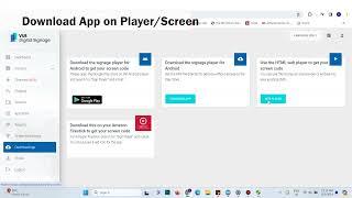 4  Download App or Player for Screen   Vue Digital Signage Cloud CMS