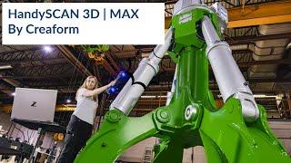 The new HandySCAN 3D MAX Portable Scanner from Creaform for 3D scanning large parts!