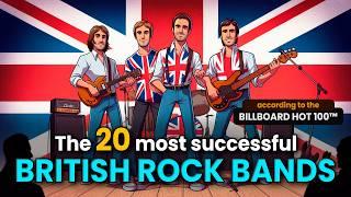 The 20 most successful British rock bands according to the Billboard Hot 100™ | #britishrockband