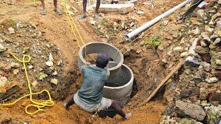 Septic Tank Construction_Manual Circular Septic Tank Installation Method|Underground Tank Works