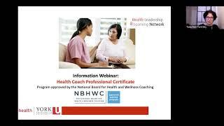 Information Session: Health Coach Professional Certificate