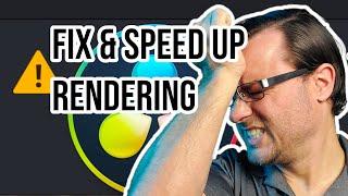 Fix RENDER Errors & SPEED UP EXPORTS in DaVinci Resolve 16!