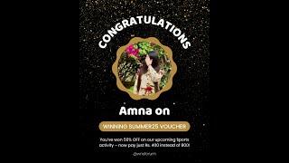 SUMMER25 50% OFF Voucher Winner