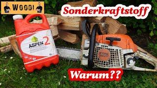 Motorsäge - Was ist Sonderkraftstoff? Ist Sonderkraftstoff besser? oder selber mischen? Woodi