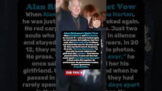 Alan Rickman’s Hidden Love Story Revealed