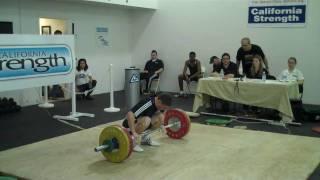 Anthony Misses the Clean Falls Backward! at California Strength Olympic Weightlifting Meet