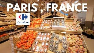 Carrefour supermarket in Paris France