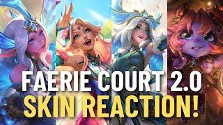 Reacting To The Faerie Court 2.0 Skins Spotlight! | League of Legends