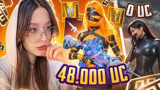  48.000 UC! ПРОКАЧАЛА АККАУНТ ПОДПИСЧИКУ в PUBG MOBILE! ПРОКАЧКА АККАУНТА в ПУБГ МОБАЙЛ! ПАБГ СКАМ