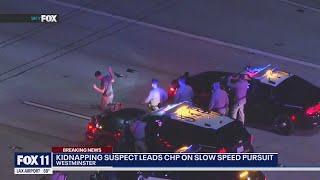 Kidnapping suspect leads CHP on pursuit