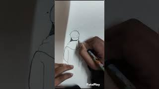 how to draw a BTS girl  #drawing #youtubeshorts #missartist #pallavikanwar #btsarmygirl