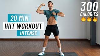 20 Min Fat Burning HIIT Workout -  Full body Cardio, No Equipment, No Repeat