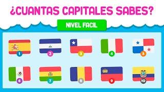 ¿Cuantas CAPITALES sabes? Adivínalo con banderas nivel fácil | BAZUM