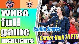 Indiana Fever vs Connecticut Sun FULL GAME highlights | Best of Caitlin Clark - Helps Fever Secure