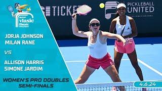 2024 APP Vlasic Classic Delray Beach I Johnson/Rane vs. Harris/Jardim | Women's Doubles Semi-Finals