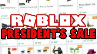 ROBLOX PRESIDENTS DAY SALE 2019!! (BUYING EVERY ITEM)