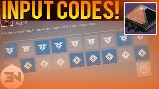 ALL "CURIOUS TRANSCEIVER CODES" - Input Guide - "Sleeper Simulant Quest" - Destiny The Taken King