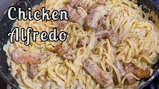 Chicken Alfredo, Creamy Homemade Sauce, Ready in Minutes!