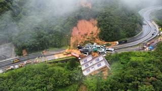 JAW-DROPPING Landslide Disaster Wipes Out Entire Mountain In India | Landslides Caught on Camera