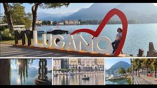 RELAXING VIEW FROM LAKE LUGANO PROMENADE | SCENIC TRAIN RIDE TO ZURICH, SWITZERLAND | DAY 3 #lugano