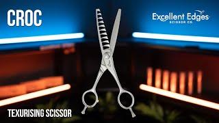 CROC - Texturising Shears | Hair Cutting Scissors by EXCELLENT EDGES for Hairdressers