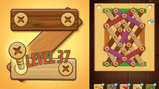  SCREW PUZZLE: Wood Nut & Bolt  Level 37  Gameplay Walkthrough