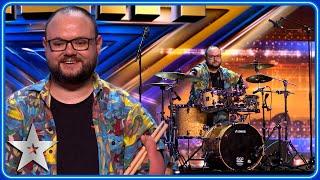 Let Cornel Hrisca-Munn ENTERTAIN YOU with EPIC Robbie Williams drum solo! | Auditions | BGT 2025