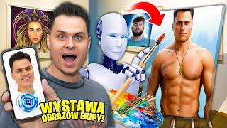 ROBOT "AI" NAMALOWAŁ 600 OBRAZÓW EKIPY! WYSTAWA W NASZYM DOMU!