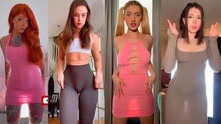 TikTok Transparent Dress Challenge   Girl without underwear. #bigbank #transparentdress #hotdress