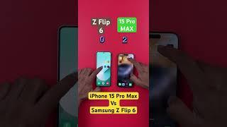 iPhone 15 Pro Max vs Samsung Z Flip 6 SpeedTest