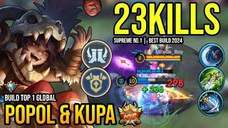 POPOL & KUPA BEST BUILD 2024 | BUILD TOP GLOBAL POPOL & KUPA GAMEPLAY | MOBILE LEGENDS