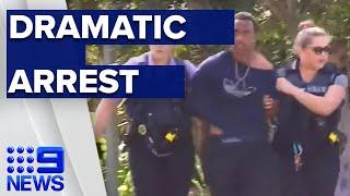 Police swarm suburb for wanted man I 9News Perth