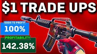 The MOST PROFITABLE CS2 Trade Ups UNDER $1! (NO RISK)